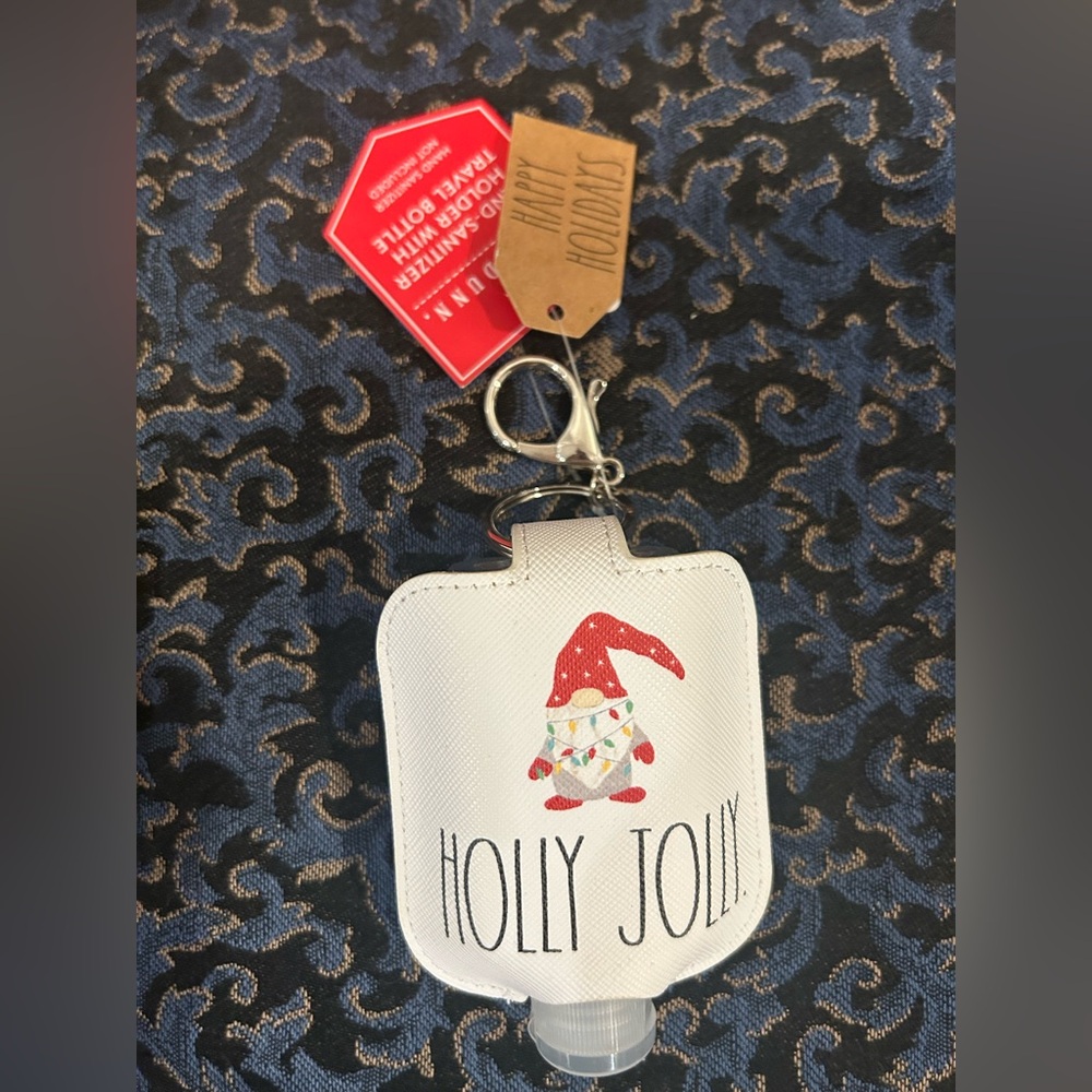Rae Dunn Holly Jolly Hand Sanitizer Holder NWTs!